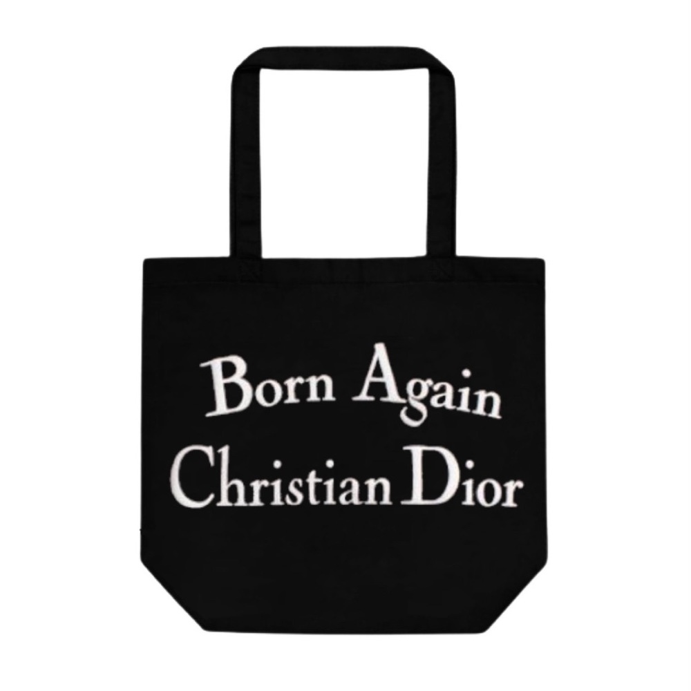 Born Again Christian Dior tot bag